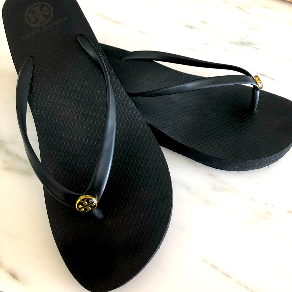 Tory Burch Wedge Thin Flip Flop Size 10 Women’s